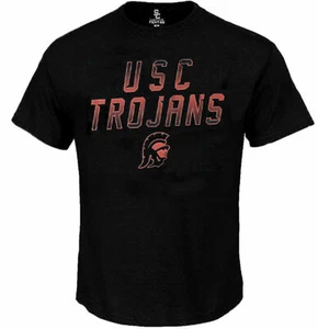 USC Trojans Herren T-Shirt schwarz Long Game Kurzarm Performance - Bild 1 von 3
