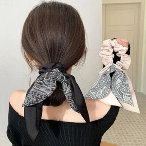 Bohemian Bows Scrunchies - Nastro elastico cravatte per capelli donna accessori per capelli 1 pz - Foto 1 di 16