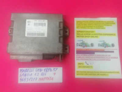 CENTRALINA MARELLI IAW 18FD.5y 46531217 MAPPATA E SCODIFICATA LANCIA Y 1.2 16V - Immagine 1 di 4