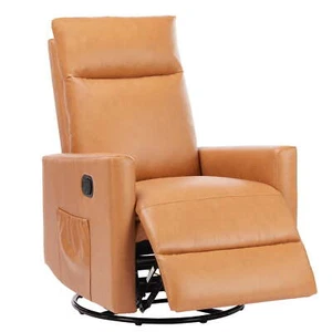 HOMEFLA Swivel Glider Rocker Recliner Chair with Adjustable Backrest Footrest - Picture 1 of 12