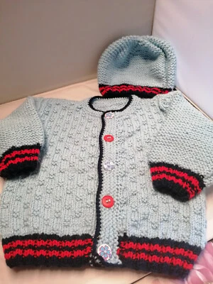 Handgestrickte Kinderjacke für 4 Jahre, neu - Bild 1 von 4