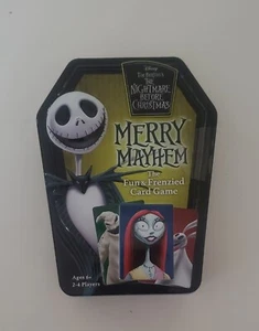 Disney Tim Burton's The Nightmare Before Christmas Merry Mayhem Card Game Family - Picture 1 of 14