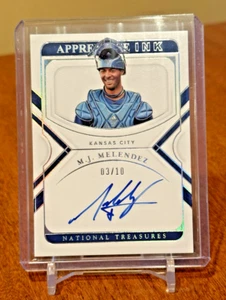 MJ Melendez /10 ONCARD AUTO 2022 Panini National Treasures Apprentice Ink SILVER - Picture 1 of 2