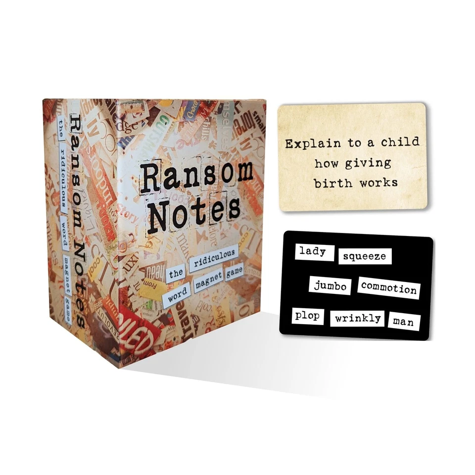 Ransom Notes The Ridiculous Word Magnet Game - COMPLETE