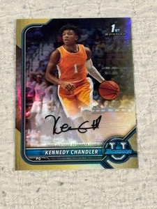 2022 Bowman- 1st Bowman Kennedy Chandler RC AUTO Gold 08/50 NMMT+ .V97 - Picture 1 of 2