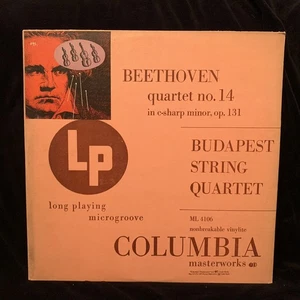 BEETHOVEN String Quartet #14 Op. 131 - BUDAPEST QUARTET - COLUMBIA ML 4106 - Picture 1 of 4