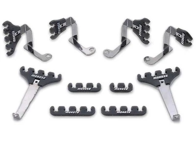 Moroso 72133 For Small-Block Ford Spark Plug Wire Loom Bracket Kit 7-9mm Black - Image 1 of 3