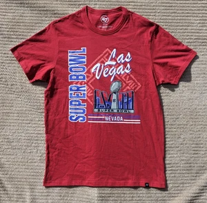 Super Bowl LVIII Las Vegas 47 Brand Red Tee Size- Large - Picture 1 of 6