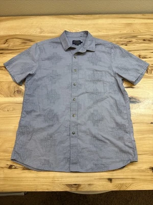 Pendleton Men’s Gray Shoreline Print Aztec Short Sleeve Western Shirt Size Large - Image 1 of 4