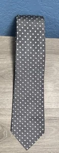 Valentino graue geometrische Pik Designer Seidenkrawatte Italien neu mit Etikett - Bild 1 von 5