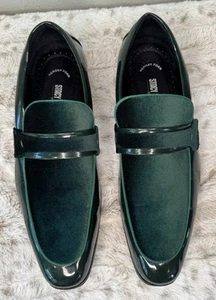 Stacy Adams 25686-300 Spratley Moc Toe Saddle Slip On Green Men’s Size 9.5M - Picture 1 of 9