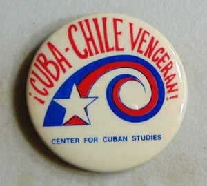 Cuba protest cause peace campaign pin button political - Picture 1 of 1