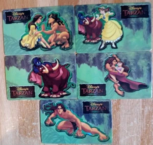 Disney 5 tarjetas telefónicas Tarzán de la selva con Jane y un elefante. 1997. - Imagen 1 de 2