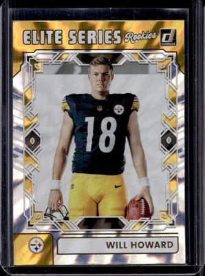 2025 Donruss Will Howard The Elite Series Rookies RC #ESR-WHD Steelers - Image 1 of 2