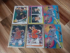 Gerrit Cole 14 Card Lot Base Inserts Chrome Yankees Pirates - Picture 1 of 2
