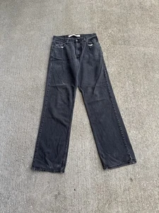Pantalones de mezclilla vintage Arizona negros holgados calce relajado talla 30x34 ropa de calle - Imagen 1 de 5