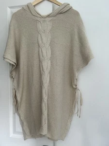 Hooded Sleeveless Cable Jumper - Picture 1 of 2