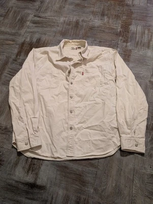 Camisa Levi’s Jeans Abotonada Blanca Manga Larga Algodón Ropa de Trabajo XXL  Foto 1 de 4