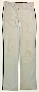 Easton Herren Baseball Hose großer offener Saum grau mit schwarzen Paspeln - Bild 1 von 10