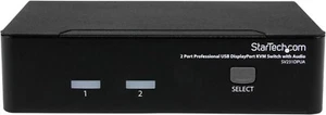 StarTech com 2 Port DisplayPort KVM Switch Dual Port DP USB, Keyboard SV231DPUA - Picture 1 of 4