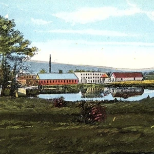 c.1920 Continental Paper & Bag Co. Mills Factory Postcard Ashland NH Squam River - Imagen 1 de 3