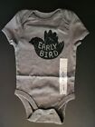 Baby Boy Girl clothes 6 months Jumping Beans Gray Bird Bodysuit Nwt Neutral 
