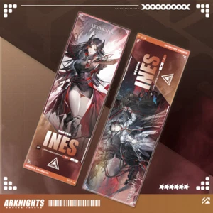 Tarjeta de animación Arknights Inés fino regalo láser boleto coleccionar borde escribir billete - Imagen 1 de 1