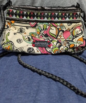 Bolso sin asas / bandolera de lona Sakroots Peace con bolso bordado ¡¡ENVÍO GRATUITO!!! Foto 1 de 4