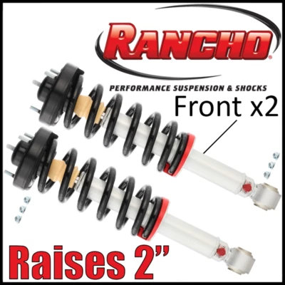 Par de puntales niveladores delanteros Rancho QuickLIFT 2" para Ford F-150 2009-2013 4x4 Foto 1 de 3