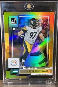 CAMERON HEYWARD GOLD REFRACTOR INVESTMENT CARD SP PANINI PITTSBURGH STEELERS  - Picture 1 of 2