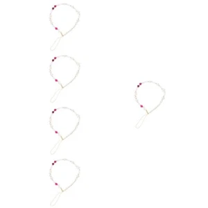  5 Count Five-pointed Star Moon Mobile Chain Miss Phone Beads Charm Lanyard - Zdjęcie 1 z 12