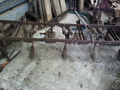 Ferguson Spring Tine Cultivator With 9 Tines [See Description] Working Condition • 285£