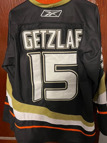 Reebok Ryan Getzlaf Ducks Men's Jersey, Size 48 - Black Cover