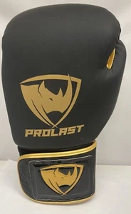 Prolast LX Training Boxing Glove Left Hand Only Black Gold 16oz Hook And Loop - Picture 1 of 8