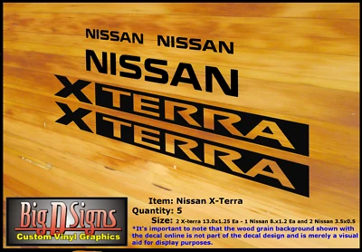 Nissan X-Terra 5 Piece Vinyl Decal Set  XTerra X Terra 2010 - Current - Image 1 of 2