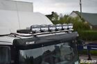 Roof Spot Light Bar + LEDs For Mercedes Axor Low Cab Truck Front Stainless Steel
