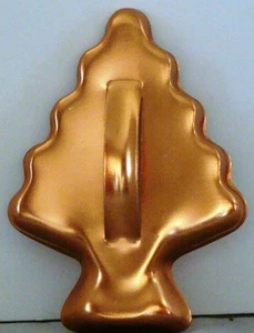 EUC Copper Color METAL Cookie Cutter w/handle CHRISTMAS Tree EVERGREEN 4" x 3" - Picture 1 of 2