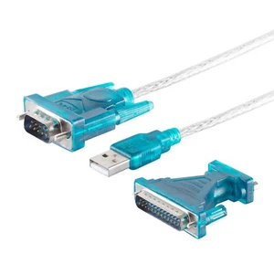 USB 2.0 zu RS232 Stecker DB9 Seriell Adapterkabel USB- Stecker A an 9pol Stecker - Afbeelding 1 van 9
