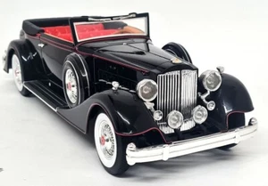 Anson 1/18 - Packard 1934 Open Convertible Black Diecast Scale Model Car  - Photo 1 sur 12