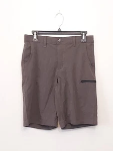 Sonoma Flexwear Tech Shorts Brown Youth Boys Size 18 Regular Zip Cargo Pocket - Picture 1 of 7