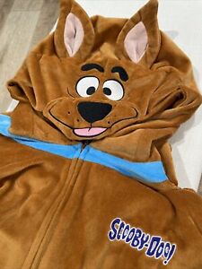 Scooby Doo! Hooded 1 Piece Jumpsuit Costume Adult Unisex S/M Brown