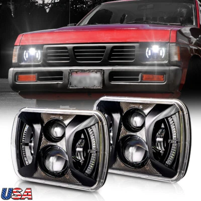 H6054 Bulbs Fit for Toyota Pickup Tacomo 4Runner 2pc DOT 5x7" 7x6 LED Headlights - Image 1 of 4