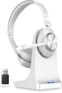 Jamrissen Casque sans Fil, Casque Bluetooth avec Microphone et Station de Charge - Photo 1 sur 4