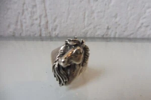 Beautiful, old ring, horse, 800 silver - Picture 1 of 5