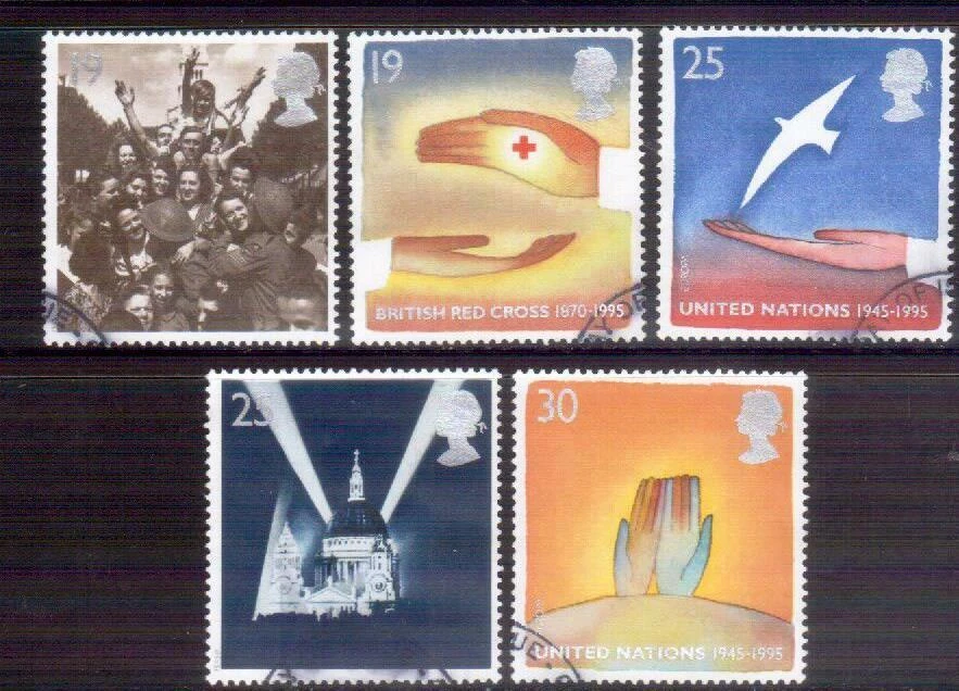 GREAT BRITAIN 1995 Peace & Freedom set used - Image 1 of 1