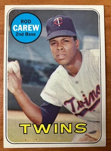 Minnesota Twins: 1969 Topps #510 Rod Carew - En muy buen estado *Pliegue* - Imagen 1 de 1