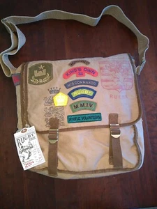 Rara borsa messenger rugby Ralph Lauren RRL toppe varsity gatti hell cats propri - Foto 1 di 12