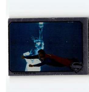 4-04-14 PWE. 1978 dc comics superman movie sticker with imperfections . statue - Picture 1 of 2