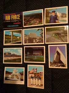Juego de 10 tarjetas fotográficas de recuerdo de la Academia de la Fuerza Aérea de los Estados Unidos de colección de los años 60 - Imagen 1 de 4