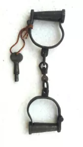 Handgefertigtes feines Eisenschloss & Schlüssel Handschellen Stil - Bild 1 von 3